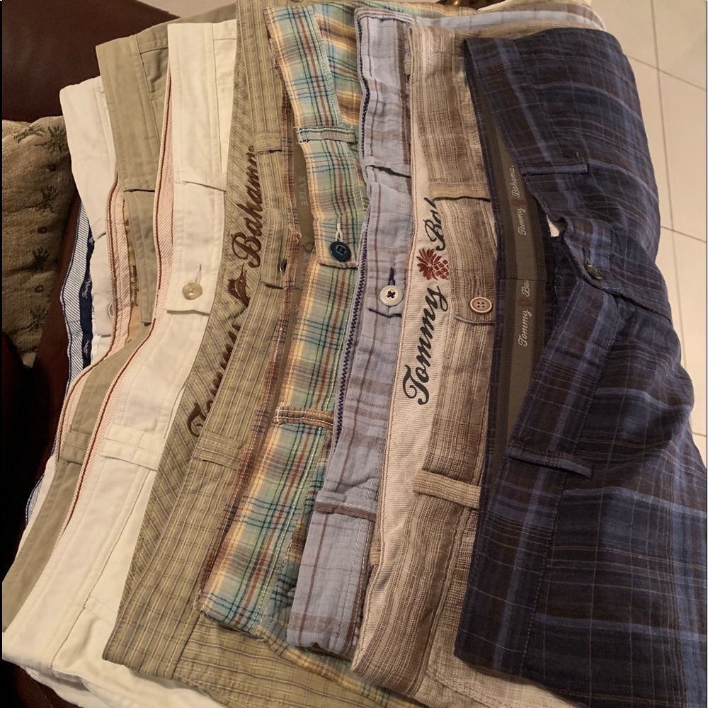 Lot of 7 Tommy Bahama size 42 casuals whole lot